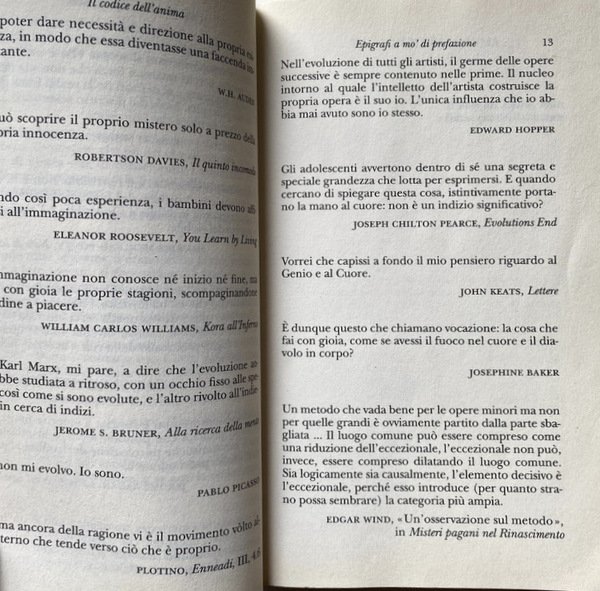 IL CODICE DELL'ANIMA. CARATTERE, VOCAZIONE, DESTINO