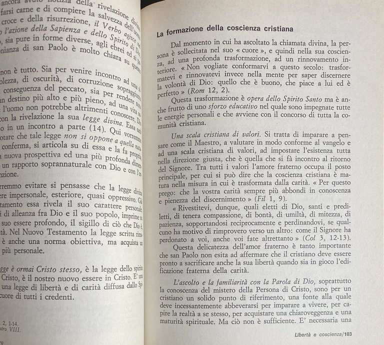 IL CRISTIANO E L'IMPEGNO MORALE