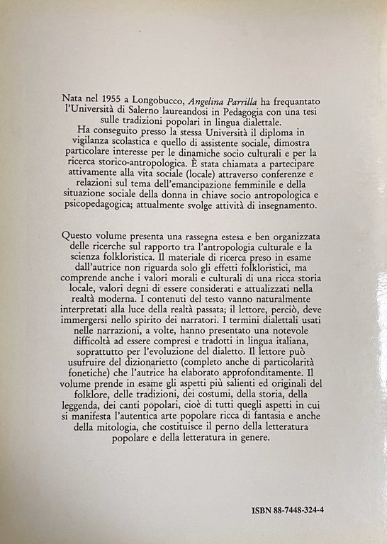 IL FOLCORE A LONGOBUCCO. PANORAMA CULTURALE DI UN PICCOLO CENTRO …