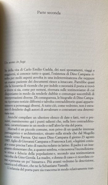 IL GENIO TRA NEVROSI E FOLLIA. CARLO EMILIO GADDA, DINO …