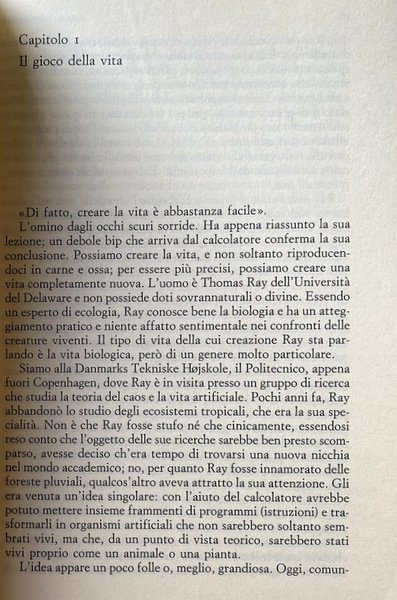 IL GIARDINO NELLA MACCHINA DELLA VITA ARTIFICIALE