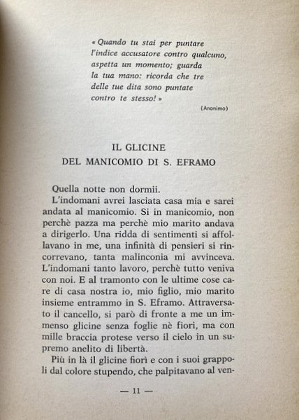 IL GLICINE DEL MANICOMIO DI S. EFRAMO