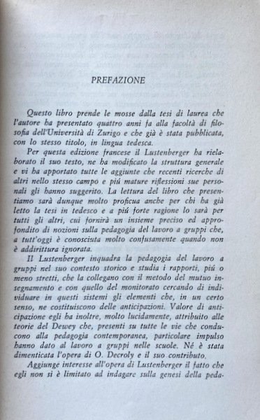 IL LAVORO SCOLASTICO A GRUPPI