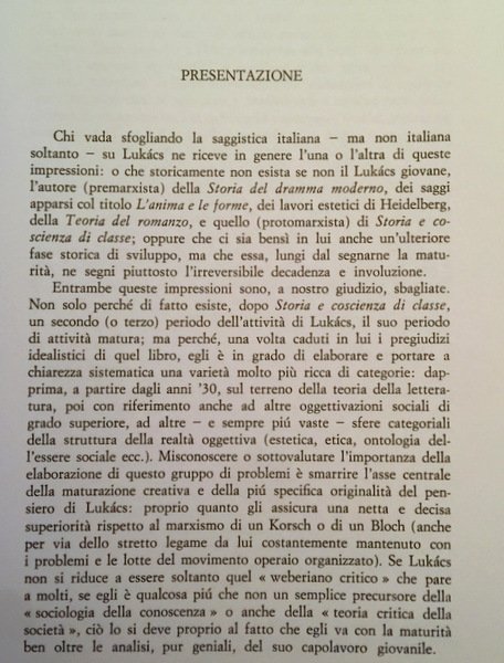 IL MARXISMO DELLA MATURITÀ DI LUKÁCS. (LUKACS)