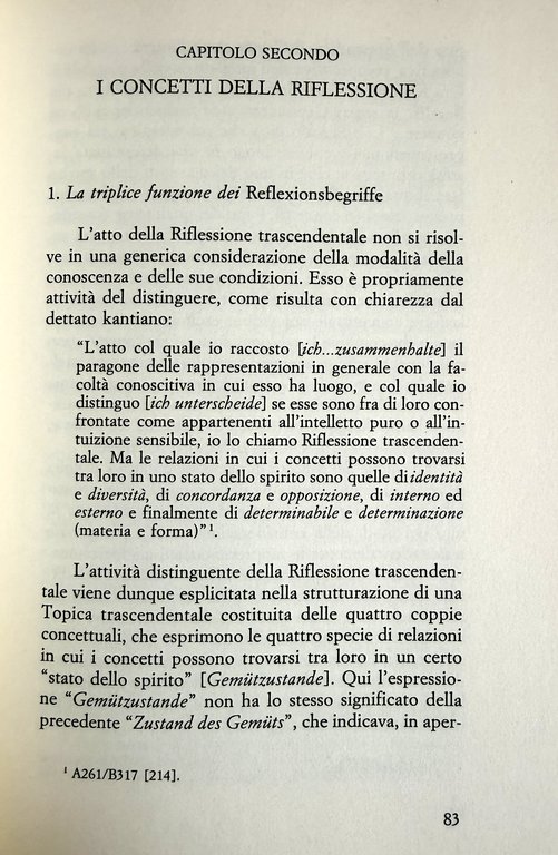 IL METODO DELLA RIFLESSIONE NELLA CRITICA DELLA RAGION PURA. IMPLICAZIONI … | Immagine Gallery 11