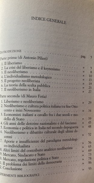 IL NEOLIBERISMO IN ITALIA VERSO FORME NUOVE DELLA SOCIETÀ E …