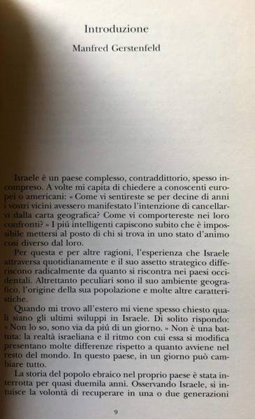 IL NUOVO FUTURO DI ISRAELE. INTERVISTE