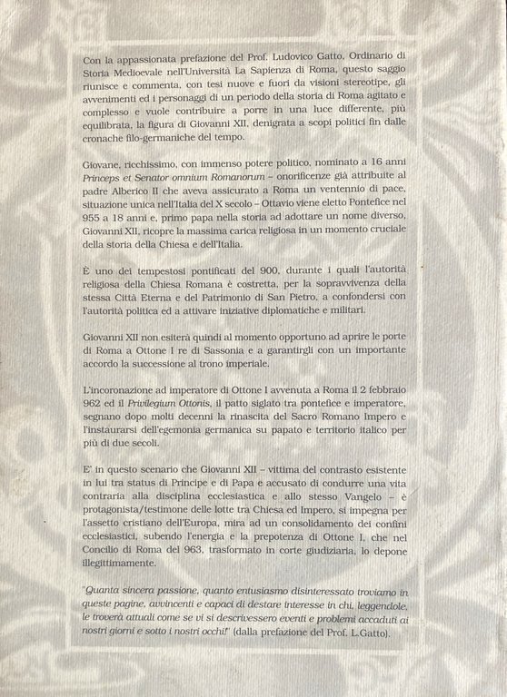 IL PAPATO DI GIOVANNI XII (955-964)