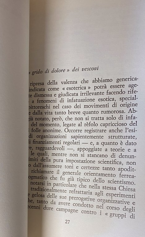 IL PARADOSSO DEL SACRO