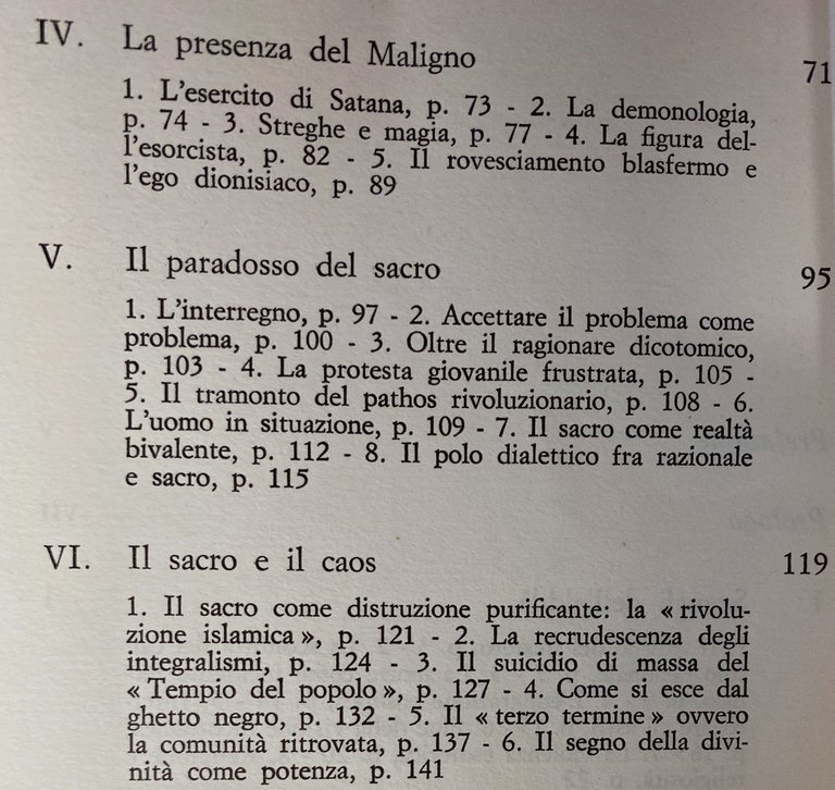 IL PARADOSSO DEL SACRO