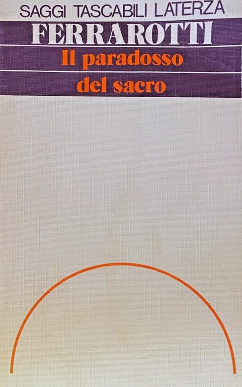 IL PARADOSSO DEL SACRO