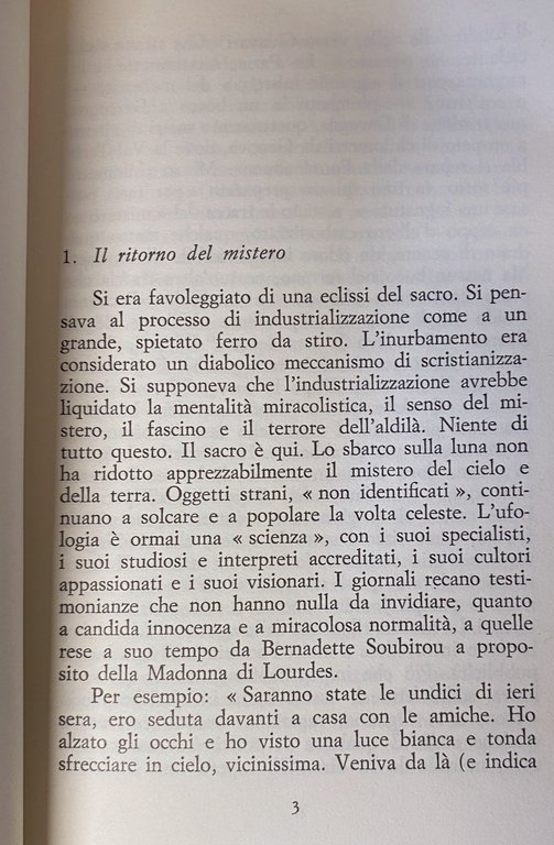 IL PARADOSSO DEL SACRO