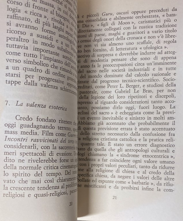 IL PARADOSSO DEL SACRO