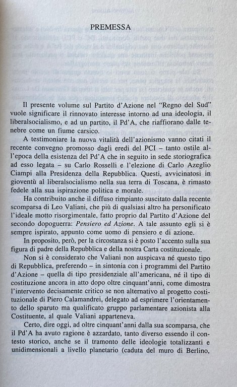IL PARTITO D'AZIONE NEL REGNO DEL SUD