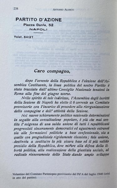 IL PARTITO D'AZIONE NEL REGNO DEL SUD