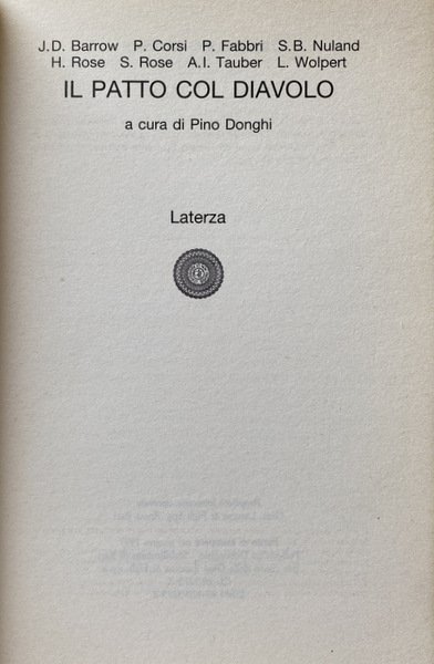 IL PATTO CON IL DIAVOLO. A CURA DI PINO DONGHI