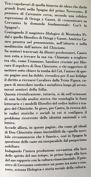 IL PENSIERO DI CERVANTES. A CURA DI MARCO CIPOLLONI