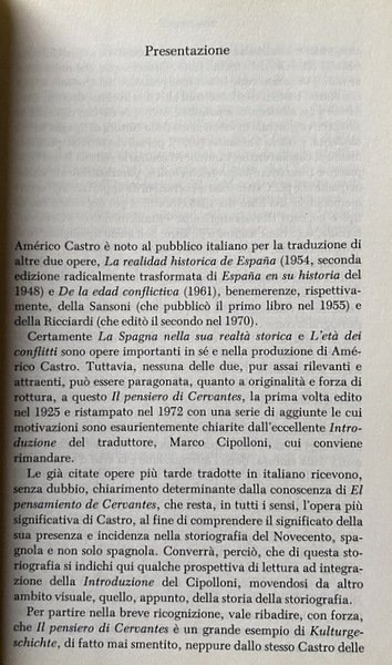 IL PENSIERO DI CERVANTES. A CURA DI MARCO CIPOLLONI