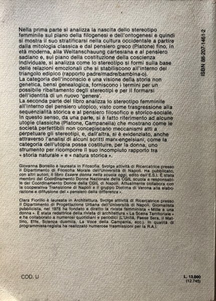 IL PENSIERO PARALLELO. ANALISI DELLO STEREOTIPO FEMMINILE NELLA CULTURA FILOSOFICA …