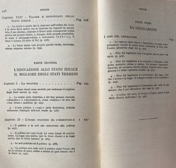 IL PENSIERO POLITICO DI PLATONE. UNA ANTOLOGIA DAGLI SCRITTI
