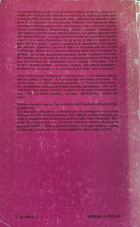 IL PENSIERO POLITICO E SOCIALE DI MARX