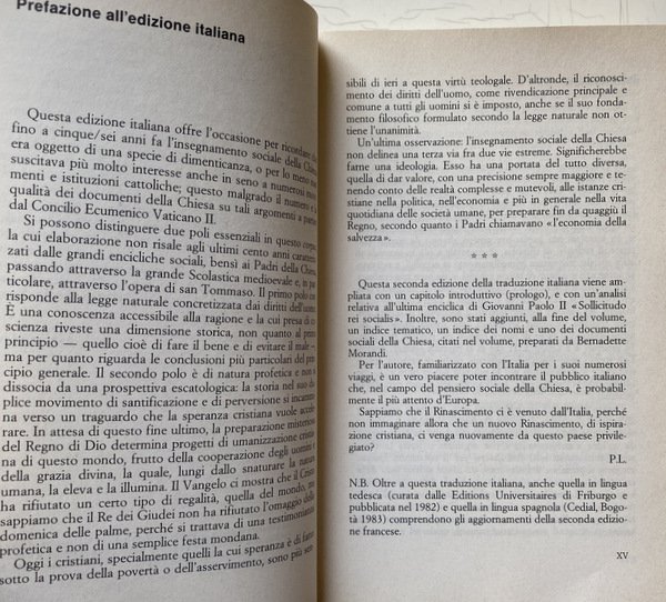 IL PENSIERO SOCIALE DELLA CHIESA CATTOLICA. UN IDEALE STORICO CRISTIANO …