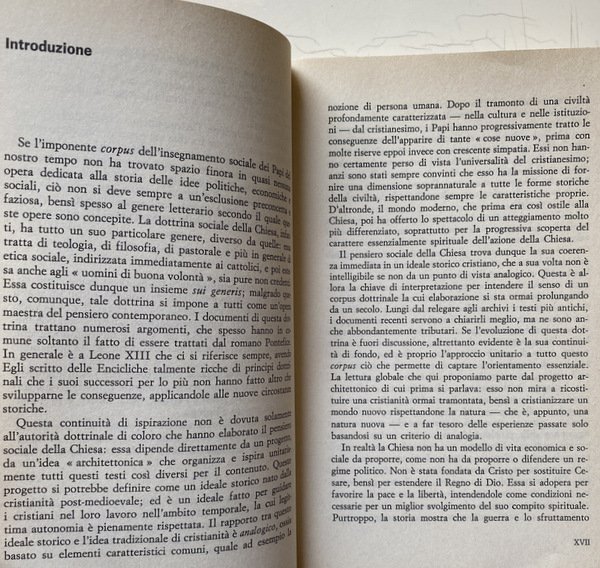 IL PENSIERO SOCIALE DELLA CHIESA CATTOLICA. UN IDEALE STORICO CRISTIANO …