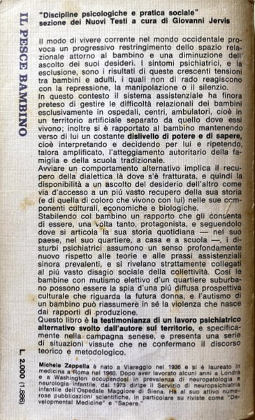 IL PESCE BAMBINO. COME LA SOCIETÀ DEGLU ADULTI DEVE RIPRENDERE …
