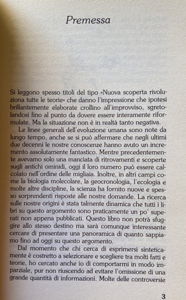 IL PRIMO UOMO. ALLA SCOPERTA DELLE NOSTRE ORIGINI