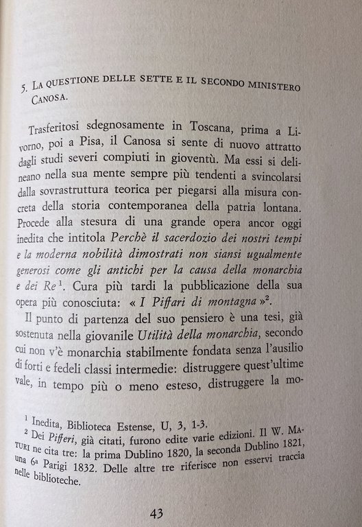 IL PRINCIPE DI CANOSA E L'EPISTOLA CONTRO PIETRO COLLETTA