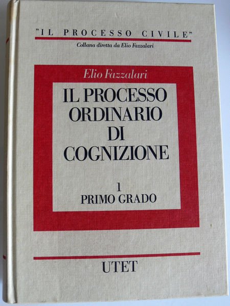 IL PROCESSO ORDINARIO DI COGNIZIONE 1 PRIMO GRADO