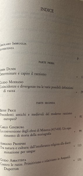 IL RAZZISMO E LE SUE STORIE. A CURA DI GIROLAMO …