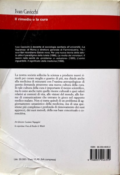 IL RIMEDIO E LA CURA. CULTURA TERAPEUTICA TRA SCIENZA E …