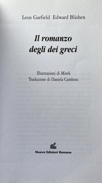 IL ROMANZO DEI GRECI