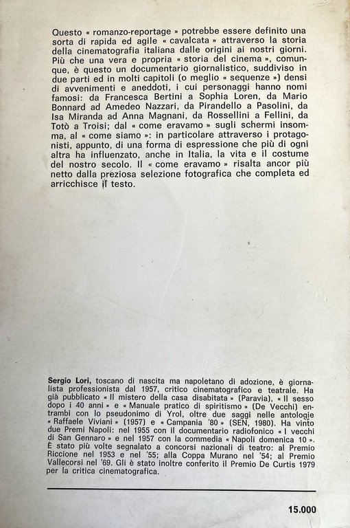 IL ROMANZO DEL CINEMA ITALIANO