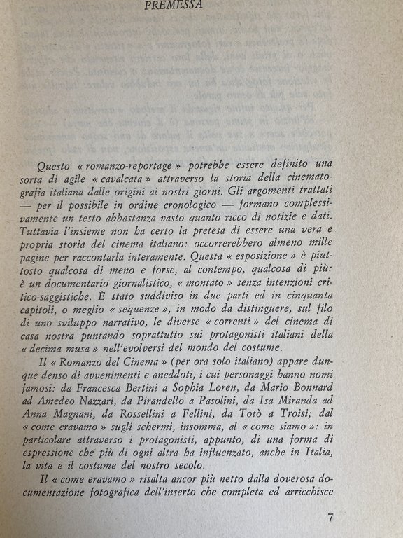 IL ROMANZO DEL CINEMA ITALIANO