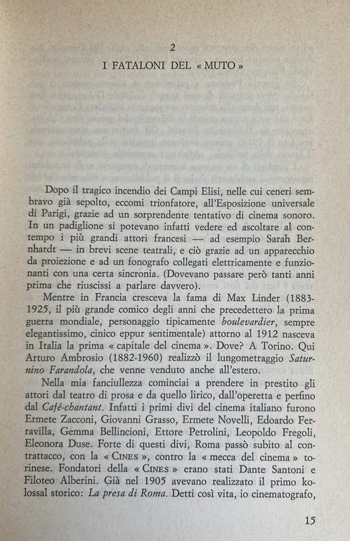 IL ROMANZO DEL CINEMA ITALIANO