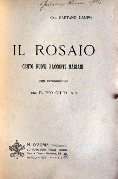 IL ROSAIO. CENTO NUOVI RACCONTI MARIANI