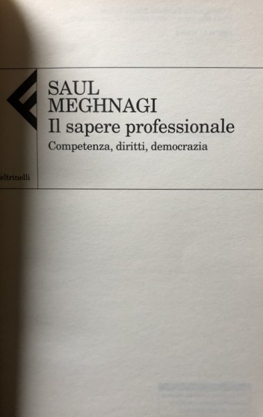 IL SAPERE PROFESSIONALE. COMPETENZE, DIRITTI, DEMOCRAZIA