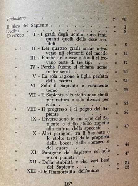 IL SAPIENTE. A CURA DI EUGENIO GARIN