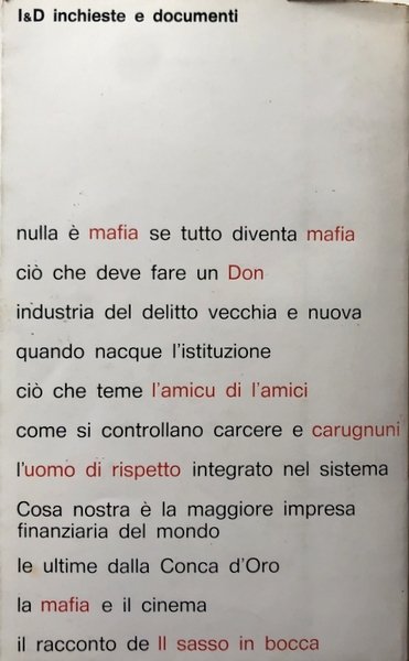 IL SASSO IN BOCCA. MAFIA E COSA NOSTRA