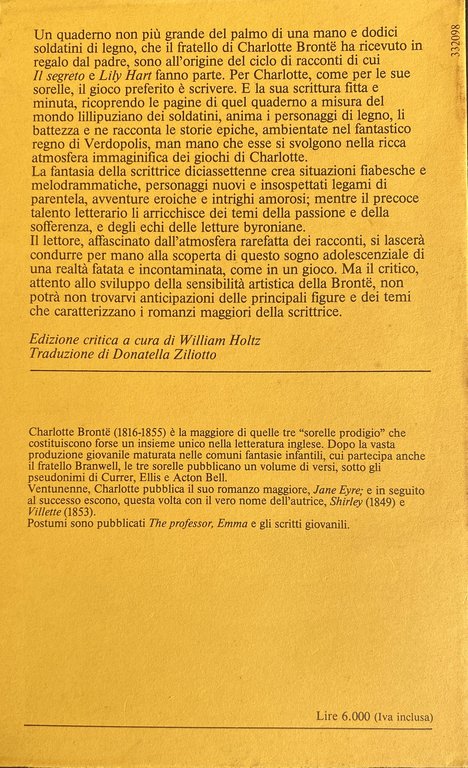 IL SEGRETO, LILY HART. EDIZIONE CRITICA