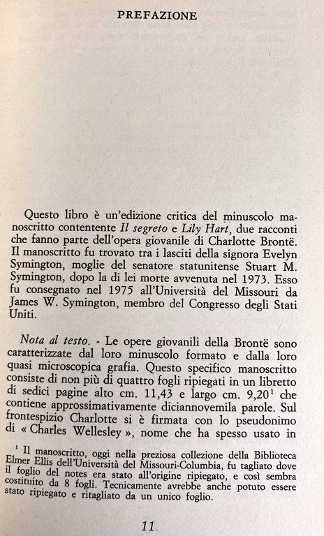IL SEGRETO, LILY HART. EDIZIONE CRITICA