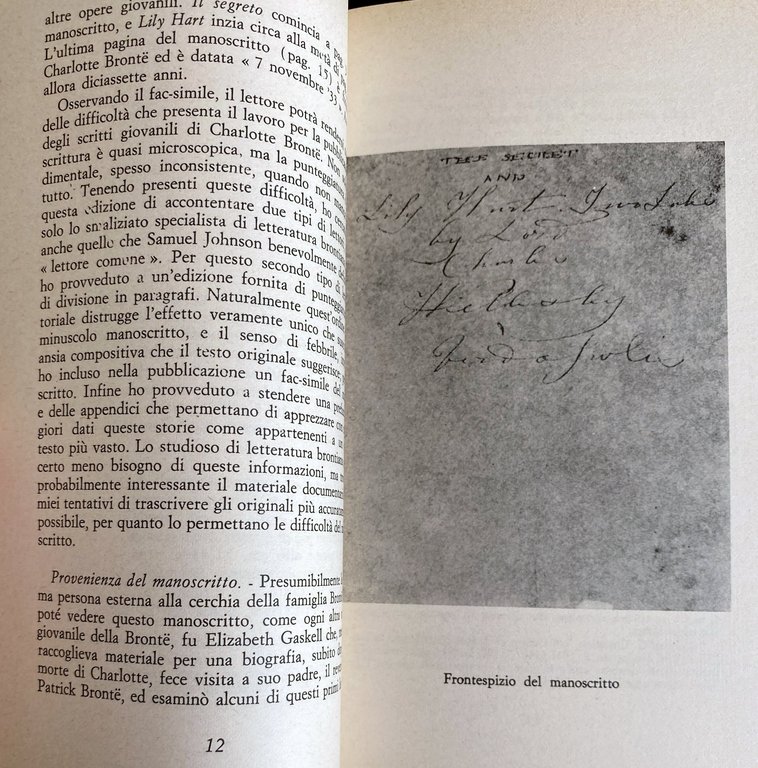 IL SEGRETO, LILY HART. EDIZIONE CRITICA
