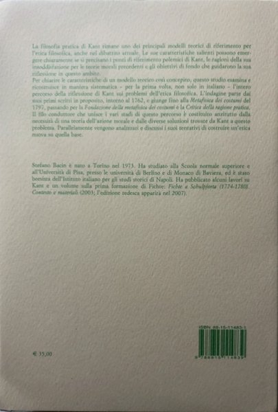 IL SENSO DELL'ETICA. KANT E LA COSTRUZIONE DI UNA TEORIA …