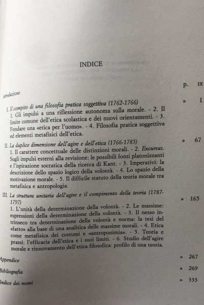 IL SENSO DELL'ETICA. KANT E LA COSTRUZIONE DI UNA TEORIA …