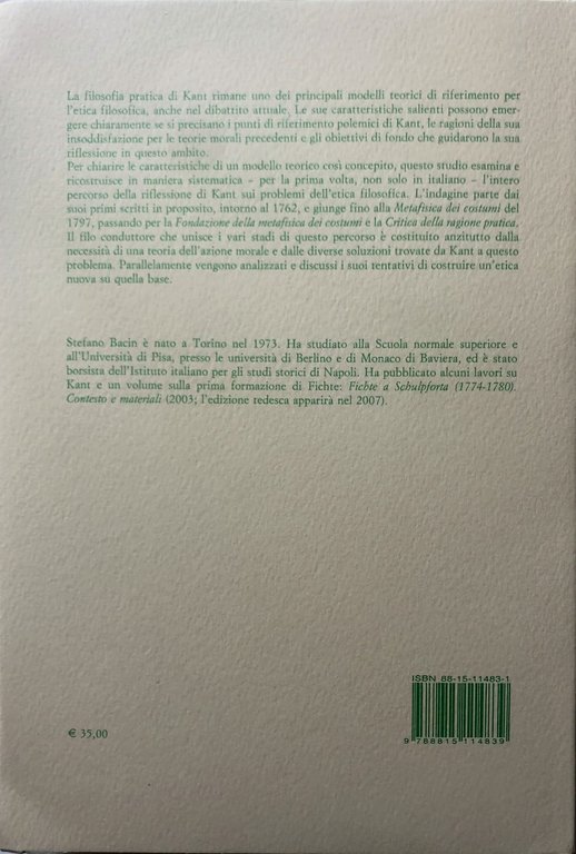 IL SENSO DELL'ETICA. KANT E LA COSTRUZIONE DI UNA TEORIA … | Immagine Gallery 2