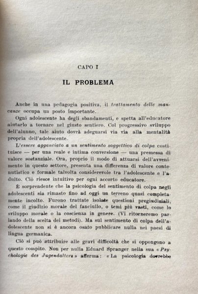 IL SENTIMENTO DI COLPA NEGLI ADOLESCENTI: STUDIO PER UNA PSICOLOGIA …