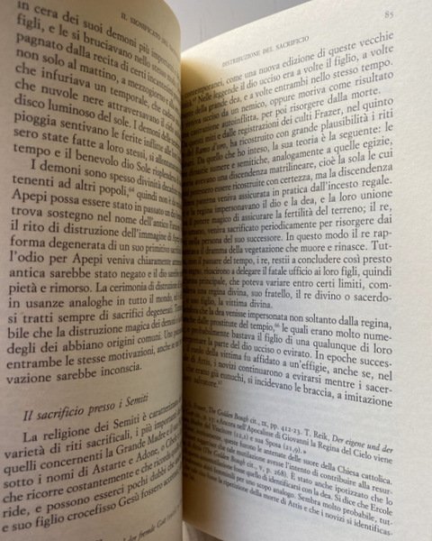 IL SIGNIFICATO DEL SACRIFICIO. CON UN SAGGIO INTRODUTTIVO DI MAURO …