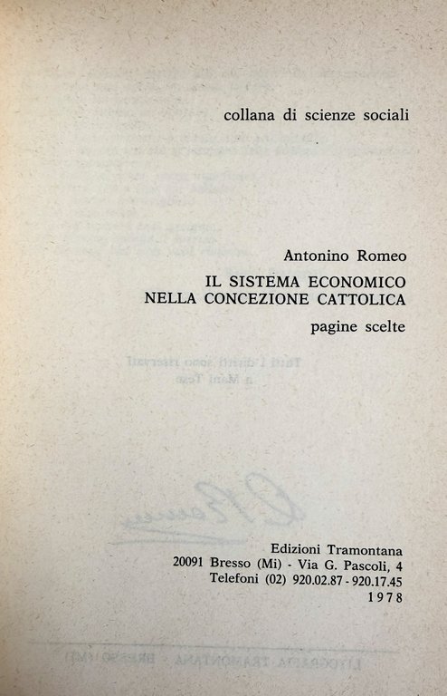 IL SISTEMA ECONOMICO NELLA CONCEZIONE CATTOLICA (PAGINE SCELTE) | Immagine Gallery 7